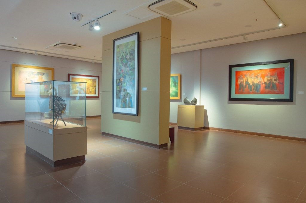 Không gian trưng bày của bảo tàng Mỹ thuật Đà Nẵng